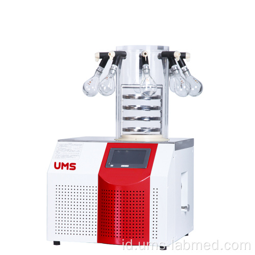 UTFD-10P Lab Freezer Dryer 1.2L dengan 8 port-manifold